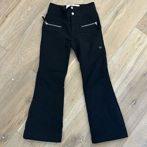 Obermeyer Teen Black Ski Pant with Zipper Pockets (M/10-12)